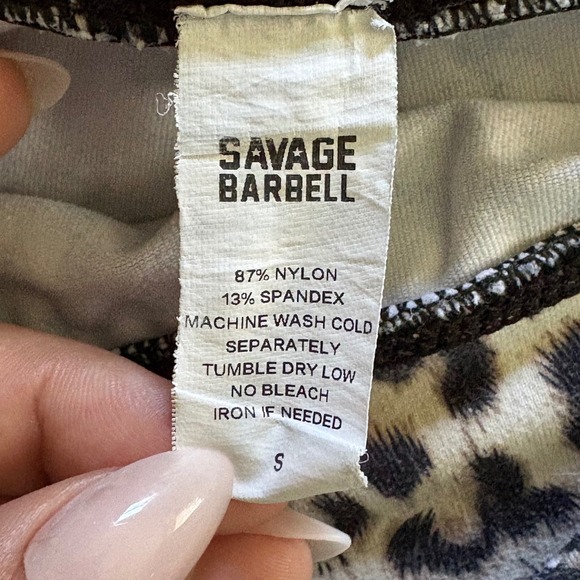 Savage Barbell Leopard Print Booty Lifting Shorts Athletic Gym CrossFit Sz Small - Picture 2 of 7